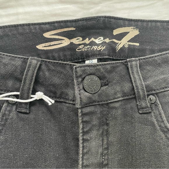 SEVEN7 NWT Black Denim Slim Fit Jeans Size 10 - Picture 2 of 12
